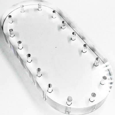 CNC PMMA de ISO9001 0.01mm, peças acrílicas feitas sob encomenda imprimindo UV