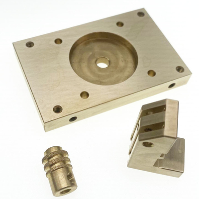 Peças feitas à máquina de bronze HPb63 HPb62 do CNC da precisão feita sob encomenda